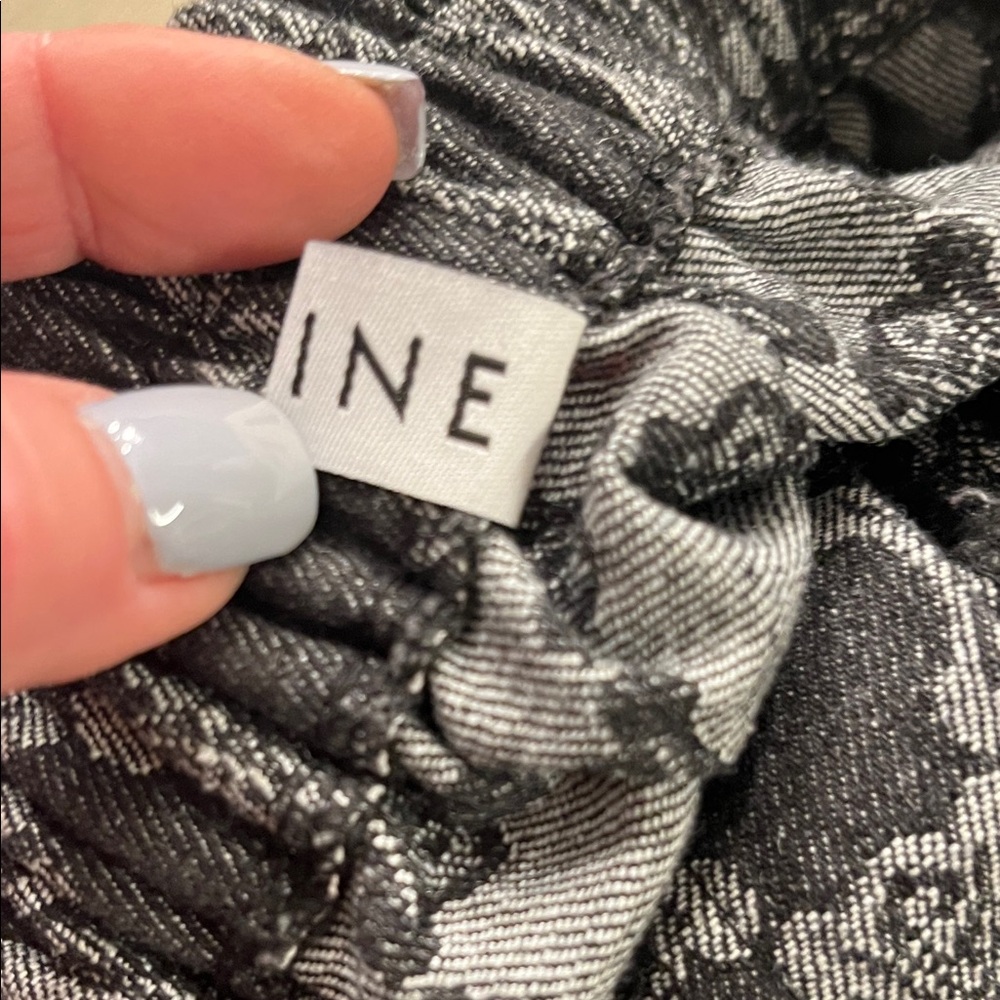 Celine Black & Gray Patterned Midi Skirt - Picture 7 of 7